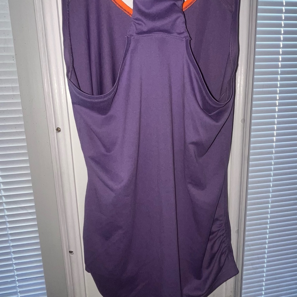 Nike Purple Tank Top with Orange Accent - Picture 3 of 3
